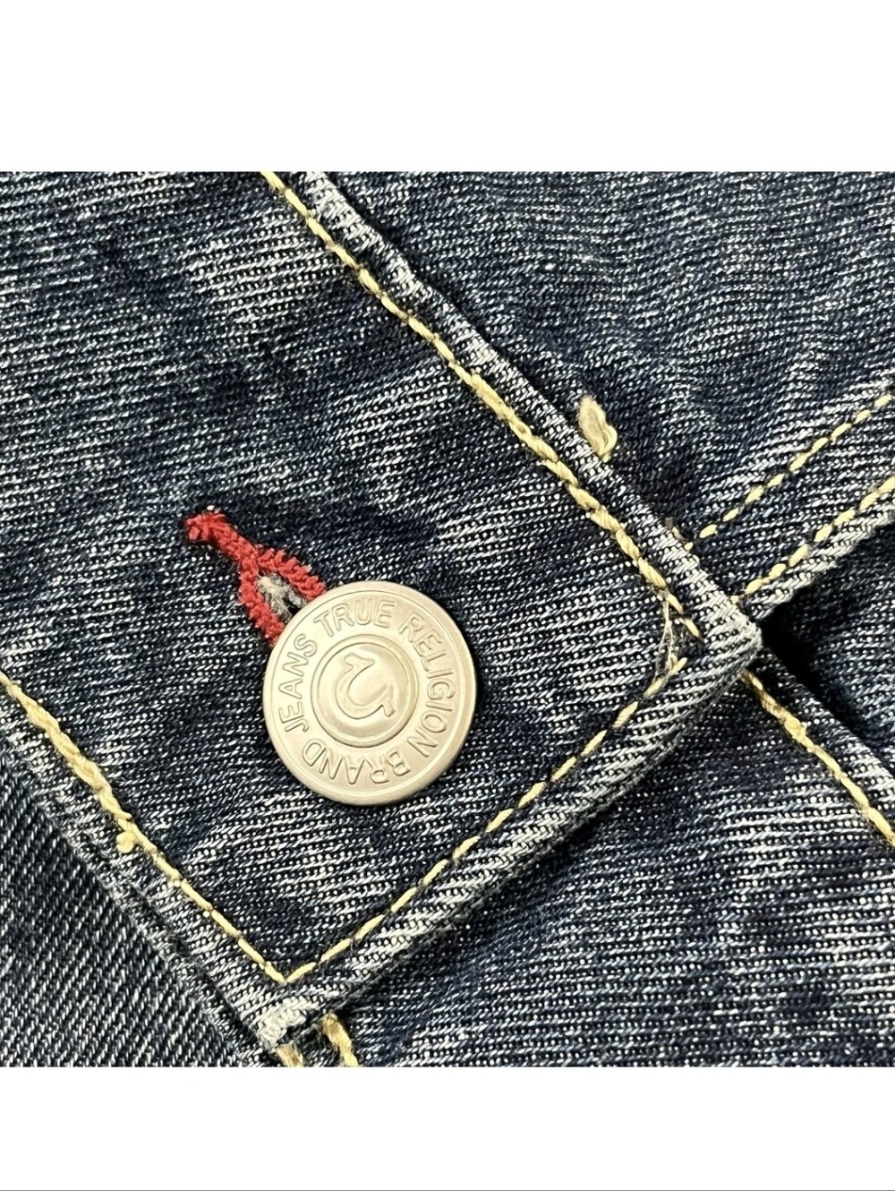 True Religion Mens XL Jesse Trucker Blue Jean Denim Jacket New 10087 - Picture 4 of 7